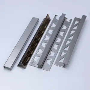 Factory Free Sample NIUYUAN Decoration 304 Tile Profiles Stainless Steel Tile Trim