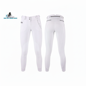 Logo personnalisé marque privée culotte équestre confortable en nylon genouillère protège-tibia pour une utilisation sportive de protection en gros - Product Image 1