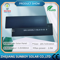 Meilleur mini petit panneau solaire étanche pour capteurs de station météo GPS ODM SMT cellules Sunpower personnalisables type HBC
