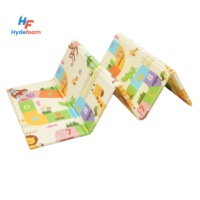 Matras Merangkak Bayi Hydefoam XPE Lipat, Desain Peredam Guncangan untuk Permainan Aktif yang Aman di Permukaan Dalam Ruangan