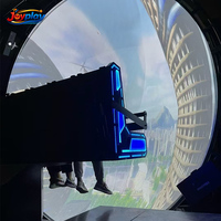 Cinéma dôme commercial Joyplay à 360 degrés, théâtre volant 7D 9D, cinéma immersif à mouvement 8/10 places pour parc d'attractions FEC