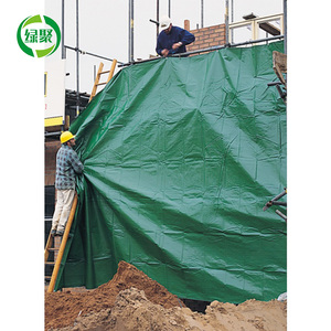 China Supply Green Pvc Tarpaulin Construction Site Tarps Tarpaulin <strong>Cover</strong> <strong>for</strong> Building Warehouse Material Construction <strong>Fence</strong> - Product Image 1