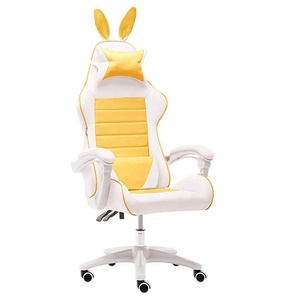 Ghế Chơi Game Dễ Thương Với Bàn Tai Thỏ Với Tựa Lưng Cao Ghế Chơi Game Cho Bé Gái <span class=keywords><strong>PU</strong></span> Thích Hợp Cho Phòng Khách Phòng Ngủ Văn Phòng - Product Image 4