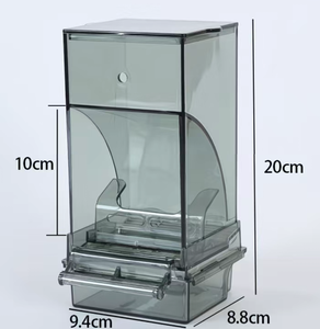 Tự động Chim Vẹt trung chuyển người uống Acrylic hạt giống thực phẩm container lồng phụ kiện chim trung chuyển hạt giống - Product Image 6