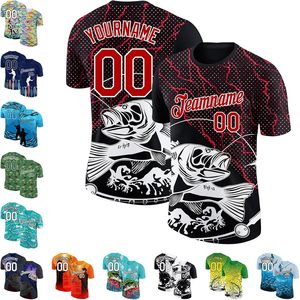 Maillot de pêche personnalisé à manches courtes avec motif poisson, T-shirt respirant à séchage rapide UPF 50, vêtement de sport unisexe - Product Image 4