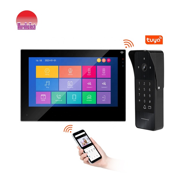 7 Inch Door Phones Smart Door Bell Camera WiFi Video Doorbell Security Camera System