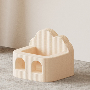 Chaise bébé en forme de pomme rose avec mousse compressible, tissu éponge à haute élasticité, portable et multifonctionnelle, de 0 à 12 mois - Product Image 4