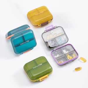 Portapillole da Viaggio Personalizzato, Mini <span class=keywords><strong>Contenitore</strong></span> <span class=keywords><strong>per</strong></span> <span class=keywords><strong>Medicinali</strong></span> in Plastica PP Resistente, Organizzatore <span class=keywords><strong>per</strong></span> Pillole - Product Image 4