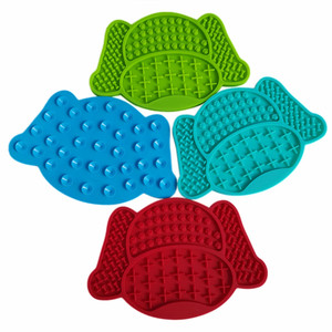 <b>Slow</b> <b>Feeder</b> Silicone Dog Lick Pad Plate With Suction Cup Cute Pet Lick Mat Bowl - Product Image 1