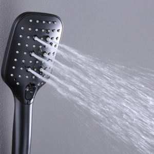 SANIPRO Noir Salle De Bains En Laiton Pluie Colonne De Douche Système 4 Fonction Montage Mural Chaud Froid Douche Mélangeur Robinet Ensemble - Product Image 4