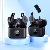Q28 Kabelloses Lavalier-Mikrofon mit Digitalanzeige Professionelles Ein-zu-Zwei Ansteckmikrofon für Outdoor-Livestreaming