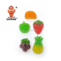 Bonbons Halal en Gros, Bonbons Gélifiés Personnalisés en Forme de Fruits, Confiseries Moelleuses, Snacks Gélifiés