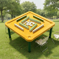 Nouvelle Table de Mahjong Flottante 2026 en PVC, Table de Mahjong de Piscine Étanche avec Porte-Gobelets, Jeu de Fête Estivale pour Piscine