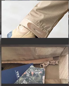 เสื้อแจ็คเก็ตผู้ชาย DFPJ01 เสื้อกันลม เสื้อกันน้ำ เสื้อพาร์กา มีฮู้ด กระเป๋าป้องกันการโจรกรรม กันน้ำ - Product Image 5