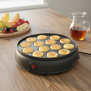 Machine à crêpes <span class=keywords><strong>et</strong></span> gaufres électrique 9,3 pouces, plaque antiadhésive facile à nettoyer, machine à crêpes automatique pour la cuisine à domicile - Product Image 5