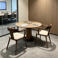 Ensemble de table et chaises de salle à manger ergonomiques en bois moderne de luxe pour salon, hôtel, bureau, hall d'entrée