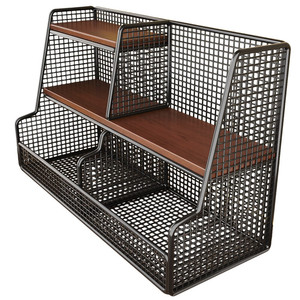 <b>Desktop</b> Storage Rack Tiered <b>Organizer</b> 6 Layer Rectangle Standing Type Office Stationery Food Personal Care Products Summer 2017 - Product Image 5