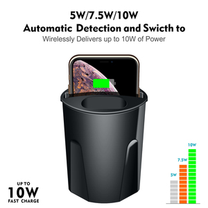 4 in 1 Auto Tazza di Carica Senza Fili per il Telefono & Airpods e 2 di Uscita USB - Product Image 3