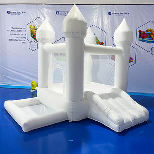 Casa de Brinco Inflable Blanca para Jardín, de Tela Oxford 420D+840D, Fácil de Instalar, Capacidad para 3 Personas, Capacidad Máxima de 135 kg - Product Image 4