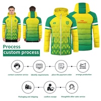 Veste matelassée décontractée personnalisée par sublimation, veste matelassée unisexe, veste chaude, doudoune d'hiver pour homme, veste matelassée, doudoune