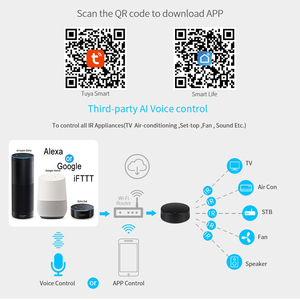 Télécommande universelle TYSH Tuya Wifi Ir+rf prenant en charge les appareils à distance RF433 RF IR, émetteur IR - Product Image 4
