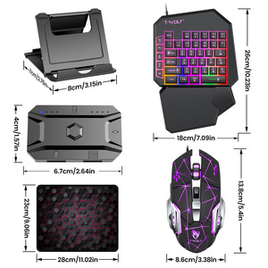 Ensemble <span class=keywords><strong>clavier</strong></span> et <span class=keywords><strong>souris</strong></span>-Kit de <span class=keywords><strong>clavier</strong></span> à une main pour jeux CS, équipement de jeu - Product Image 4