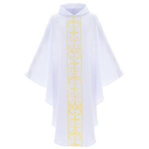 Costume d'Halloween, cape médiévale, cape à capuche <span class=keywords><strong>pour</strong></span> adulte, mort, vampire, sorcier, moine, sorcière, robe de prière médiévale, robe de prêtre, robe de pasteur - Product Image 5