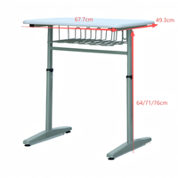 Chaise de bureau moderne en MDF, mobilier de classe scolaire, réglable en hauteur, pour élèves du primaire