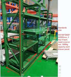 Mracking Porte-moules délicats 800-1000kg/<span class=keywords><strong>Tiroir</strong></span> Plateau Étagères industrielles <span class=keywords><strong>avec</strong></span> grue et palan manuel Couleur personnalisée - Product Image 4