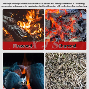Horno <span class=keywords><strong>asador</strong></span> <span class=keywords><strong>de</strong></span> aperitivos multihoyo engrosado, ampliamente utilizado para puestos al aire libre, para hornear batata, castañas y maíz; máquina para asar maíz - Product Image 5