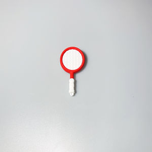 Llavero personalizado deportivo con forma de raqueta de bádminton, colgador para llaves de coche, artículo decorativo para mochila hecho de PVC o resina. - Product Image 2