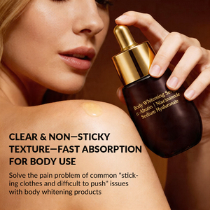 Sérum Corporel Éclaircissant Hydratant Anti-Taches à la Niacinamide pour Peaux Noires – Marque <span class=keywords><strong>Blanche</strong></span> - Product Image 1