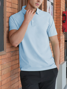 เสื้อกอล์ฟผู้ชายแบบสั้น แขนสั้น ผ้าสแปนเด็กซ์/คอตตอน คุณภาพสูง แห้งเร็ว รับสกรีนโลโก้ตามแบบ ปัก/พิมพ์ลาย  สำหรับงานซับลิเมชั่น - Product Image 5