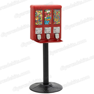 Hot Selling Triple Shop Bulk Gumball Vending Machines 3 Head Automatic Candy Dispenser Machine Stand Plastic 1 Year English - Product Image 2