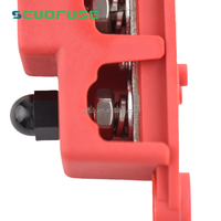 Barre de bus 250A 12V 3/8 "bloc de distribution d'énergie 4 goujons bloc de jonction automobile batterie marine bornier de barre omnibus avec couvercle