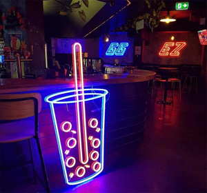<span class=keywords><strong>Burger</strong></span> Neon Sign Letrero de neón Feliz cumpleaños Rgb Neon Strip Light - Product Image 1