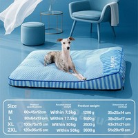 Lit pour chien orthopédique de luxe moderne, extra large, rafraîchissant, respirant, en éponge lavable, tapis rectangulaire pour animaux de compagnie, faible MOQ, OEM, ODM