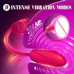 LetRock Double Flower Clitoral Stimulator Jump Egg Adult Sex Toys New Rose <b>Vibrator</b> Female Suction Rose Clitoris Masturbator - Product Image 2
