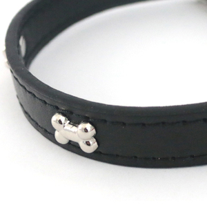Collier en forme d'os en PU 1,5*35CM pour animaux de compagnie Collier élégant avec un design unique - Product Image 5