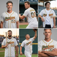 Ensemble de maillot de baseball personnalisé sublimé pour hommes, tenue professionnelle pour club sportif, chemise, pantalon, casquette, uniforme avec numéro de joueur