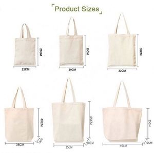 Eco Friendly Reusable Fashion <b>Canvas</b> <b>Tote</b> Bag with Custom Logo Color & Size Options Silk Screen Printed - Product Image 3
