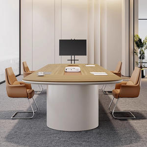 Table de conférence ovale, table de négociation et table de conférence combinée, mobilier de bureau simple et moderne - Product Image 2