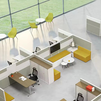 Bureau moderne bureau cabine personnel d'affaires bureau 2 4 6 personnes petit poste de travail de bureau cabine