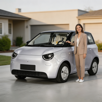 Linxys A100C 2026 Mini-voiture 4 places Moteur 50KW Batterie lithium 30kWh Transmission intégrale Intérieur clair Longue autonomie 201-300km Stationnement facile
