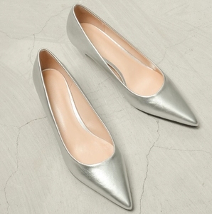 UP-5945r Ladies Party Dress High <strong>Heels</strong> Sandals Classic Sliver <strong>Stiletto</strong> 3cm <strong>Low</strong> <strong>Heel</strong> Pumps Shoes for Women - Product Image 2