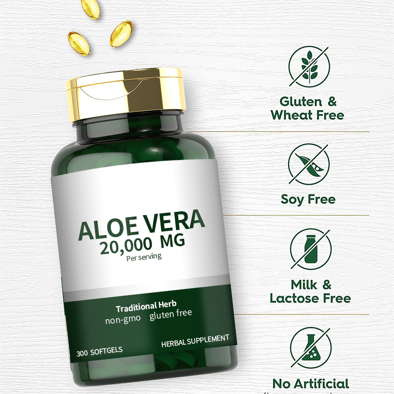Sells Aloe Vera Soft Capsules 300 Count Aloe Gel Supplement OEM Factory|  Alibaba.com