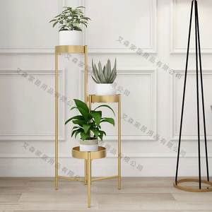 Présentoir à fleurs étagère décoration salon multicouche <span class=keywords><strong>haut</strong></span> de gamme rond support à fleurs pour décoration de mariage - Product Image 4