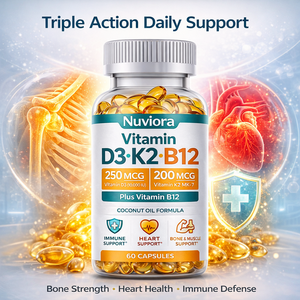 Capsule Softgel Personalizzate di <span class=keywords><strong>Vitamina</strong></span> <span class=keywords><strong>D3</strong></span> K2 MK-7 B12 per Supporto Osseo e Muscolare, Salute del Cuore - Disponibile Etichetta Privata - Product Image 2