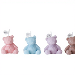 Bear Shape Soy Wax Scented <b>Candle</b> for Weddings <b>Easter</b> Halloween Birthday Party Decoration Ornament Baptism gift - Product Image 4