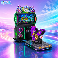 Machine de course de moto d'arcade, simulateur de conduite pour un joueur, pour centre de divertissement intérieur et opérateurs de FEC
